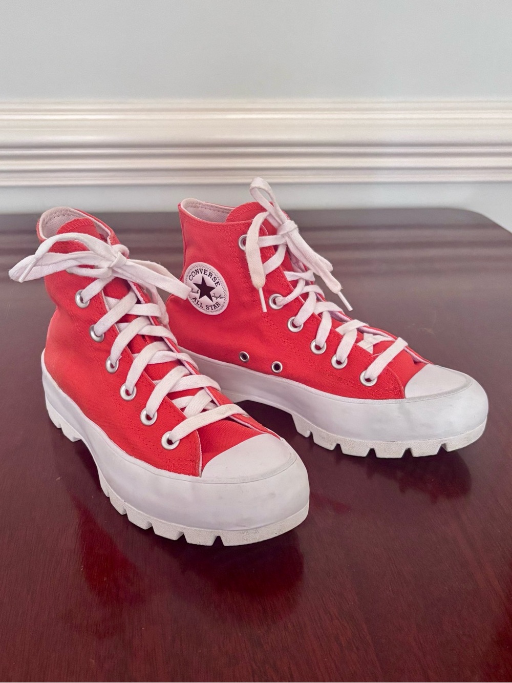 Converse Chuck Taylor All Star Lug Sole Hightop Canvas Sneakers Size-6